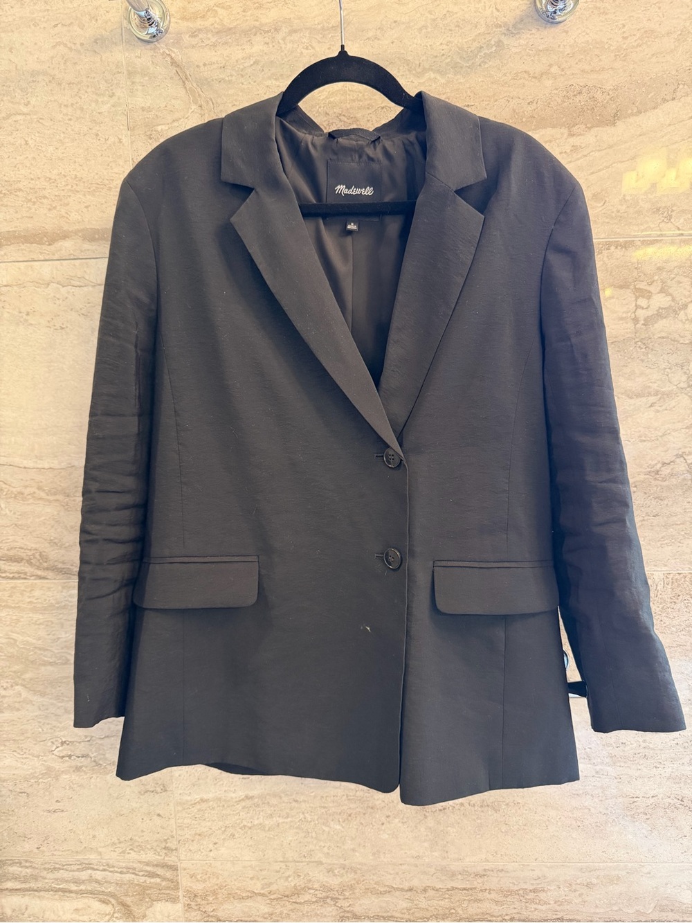 Madewell Black Single-Breasted Women's Blazer